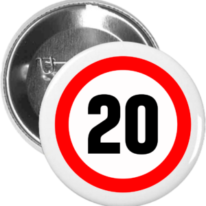 Placka k narozeninám 20 let