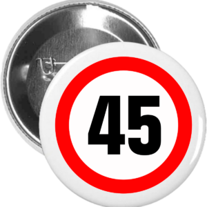 Placka k narozeninám 45 let